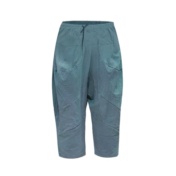 Mens Shorts Men Summer Thin Breathable Cotton Linen Capri Pants