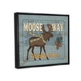 thumbnail image 3 of Stupell Moose Way Wildlife Trail Rustic Animals & Insects Painting Black Floater Framed Art Print Wall Art, 3 of 6