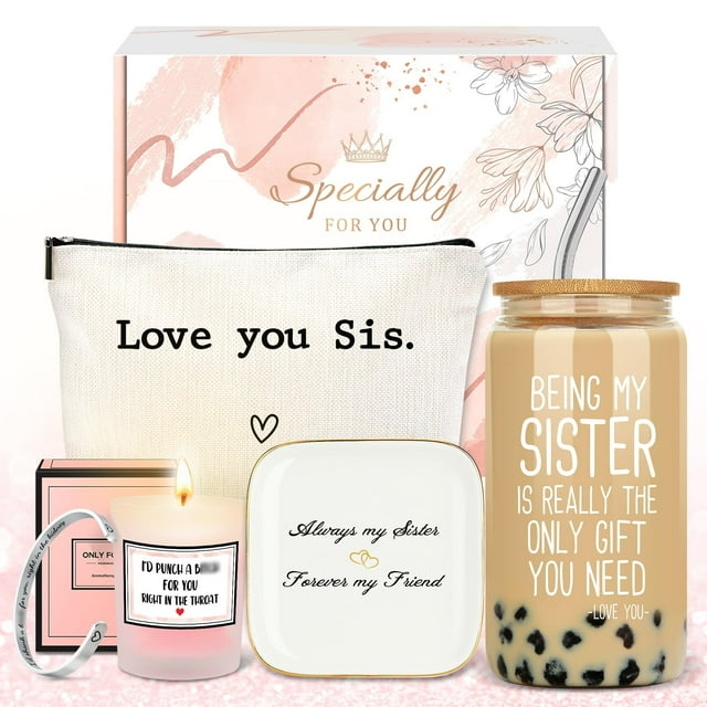 Set de regalo CHESACE Sisters: taza, vela, pulsera y más