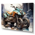 thumbnail image 2 of Designart "Adventure Seeker Scooter in the Wild II" Transportation Canvas Art Print, 2 of 5