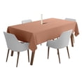 thumbnail image 1 of Vargottam Indoor/Outdoor Tablecloth 58'' x 102'' Rectangular with Umbrella Hole & Zipper, Dusty Peach, Polyester, Tablecloth, 1 of 6