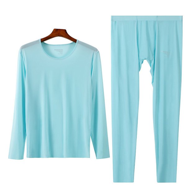 Ropa de otoño, pantalones largos para hombre, finos, de verano, de seda de hielo, para niños, con perspectiva elástica alta, de secado rápido, ajustados y sedosos, ropa interior
