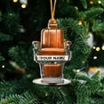 thumbnail image 7 of Custom Barber Ornament Barber Shop Barber Ornaments for Chirstmas Tree Personalized Barber Uniform Ornament Barber Chair Ornament Hair Salon Ornament Gift for Barber (barber1) - 3363 (Red), 7 of 7