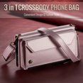 thumbnail image 4 of Compatible with Samsung Galaxy S25 Edge Wallet Case, 10 Card Slots & 1 Zipper Coin Pocket & 1 Cash Slot & 1 Cash Pocket & Lanyard & Crossbody Strap & Kickstand & RFID Blocking Phone Case, Pink, 4 of 9