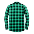thumbnail image 6 of Atkumj Mens Plaid Jacket Casual Long Sleeve Zip Up Outerwear Trendy Ribbed Cuffs and Hem Fall Jackets for Men S, 6 of 8