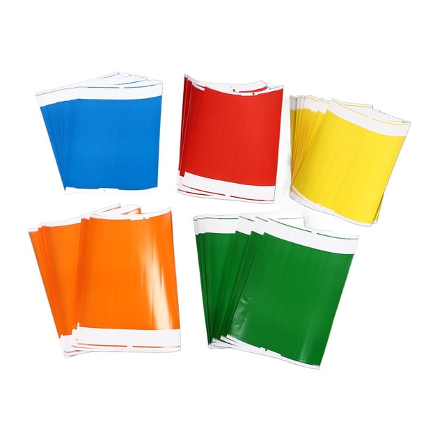 Pulseras desechables para eventos, 100 hojas, colores surtidos, pulseras de papel PP multiusos fáciles de usar para fiestas deportivas