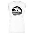 thumbnail image 5 of Birdeem Fashion Women Printing Round-Neck Sleeveless Block Shirts Tunic Tee Tops, 5 of 5