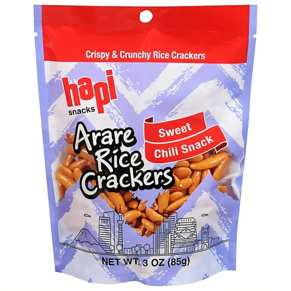 Hapi Snacks Chili Bits Kaki No Tane, 3 oz