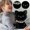A001- Black, variant on Gray Cat Stuffed Animal, 12 Inch Plush Toy with Soft Fabric and Lace Collar Design, for Boys Girls, for Bedroom Playroom Nursery Decor, for Cuddling Hugging Playing