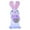 A, variant on Lighted Easter Bunny, 12.6" Handmade Huggable Rabbits Couple with Carrot, Light Up Easter Basket Rabbits Easter Gift, Party Favor Figurine for Spring Tabletop Holiday Room, White