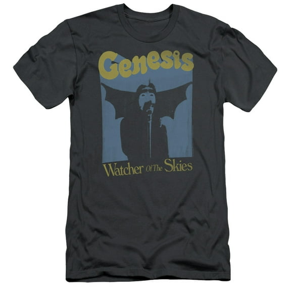 Genesis Watcher Of The Skies Adult 30/1 T-Shirt Charcoal