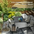 thumbnail image 4 of Outsunny Base de Parasol de Patio, Support de Parasol Extérieur en Résine de 26 Lb, Bronze, 4 of 10