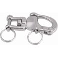 thumbnail image 4 of Swivel Swivel Snap Hook, Quick Links Quick Release Spring Hook For Sailboat Halyard Boats 316 Stainless Steel, 4 of 5