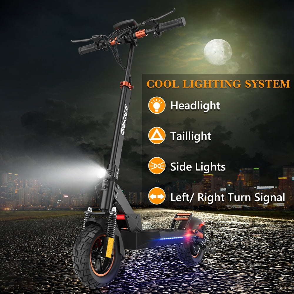 12.5AH 48V 800W Electric Scooter Max 45KM/H & 25-40KM with Seat, 10 inch Tires, iENYRID Kick Scooter Commuter for Adults & Teens & Kids
