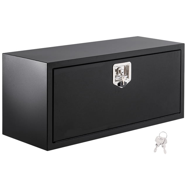 Kojooin 30x14x16 Inch Truck Tool Box, Heavy-Duty Large Side Mount Storage Box with Lockable t-Handle Keys, Weatherproof Secure Iron Construction for Pickup Truck Bed, Trailer