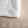 thumbnail image 5 of Elegant Comfort Soft, Reversible Sherpa Blanket, Flannel Fleece Throw for Couch and Bed, Warm and Plush Winter Blanket, King, Cream, 5 of 5