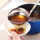 thumbnail image 2 of Matsuzay Cuchara de sopa Cucharón 2 en 1 Cucharas de olla de acero inoxidable con mango largo Colador casero Utensilios de colador de cocina Cocina y Comedor, 2 of 6