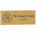 thumbnail image 2 of Customized Brass Sign, Caution, Welcome, or Business Sign, Customizable Text and Logo Options (5 x 2"), 2 of 4