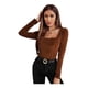 thumbnail image 2 of Blusas Mujer Elegante Texturizada Manga Larga Blusa Dama Mod LOLE  Blusa, 2 of 5