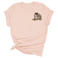 thumbnail image 3 of Graphic Tees for Women Class Women's T-Shirts Casual Short Sleeve Round Neck Printed Loose Top for Everyday Wear Beige S, 3 of 3