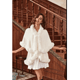 thumbnail image 3 of Ponchos for Women Shawls and Wraps Evening Dresses Faux Fur Collar Cloak Cape Pashmina, 3 of 6