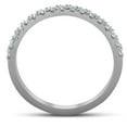 thumbnail image 2 of Pompeii Diamond Wedding Ring Band 1/3 Carats Womens Platinum Classic Traditional, 2 of 4