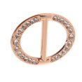 thumbnail image 4 of Hebilla ovalada para bufanda con de imitación de cristal, joyería de oro para mujer a, 4 of 6