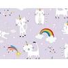 Pack of 1, Rainbow Kitty Wrapping Paper 30" x 833', Full Ream Roll for Celebration, Party, Holiday, Birthday and Events, Made in USA