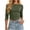 Army Green, variant on Womens Tops Boat Neck Cropped Pullover 3/4 Sleeve Stretchy T‑Shirt Curved Hem Solid Casual Slim Fit Blouse (XL, Army Green)