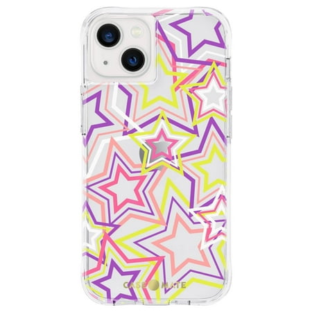 Case-Mate - Print Hardshell Case for iPhone 13 - Neon Stars