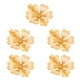 thumbnail image 1 of 5pcs Horquilla de cabellero Accessories Bride Headwear Pinza de cabellero para Mujeres Oro Floral BLESIY Pinzas de pelo de las vendimias de las muchachas, 1 of 7