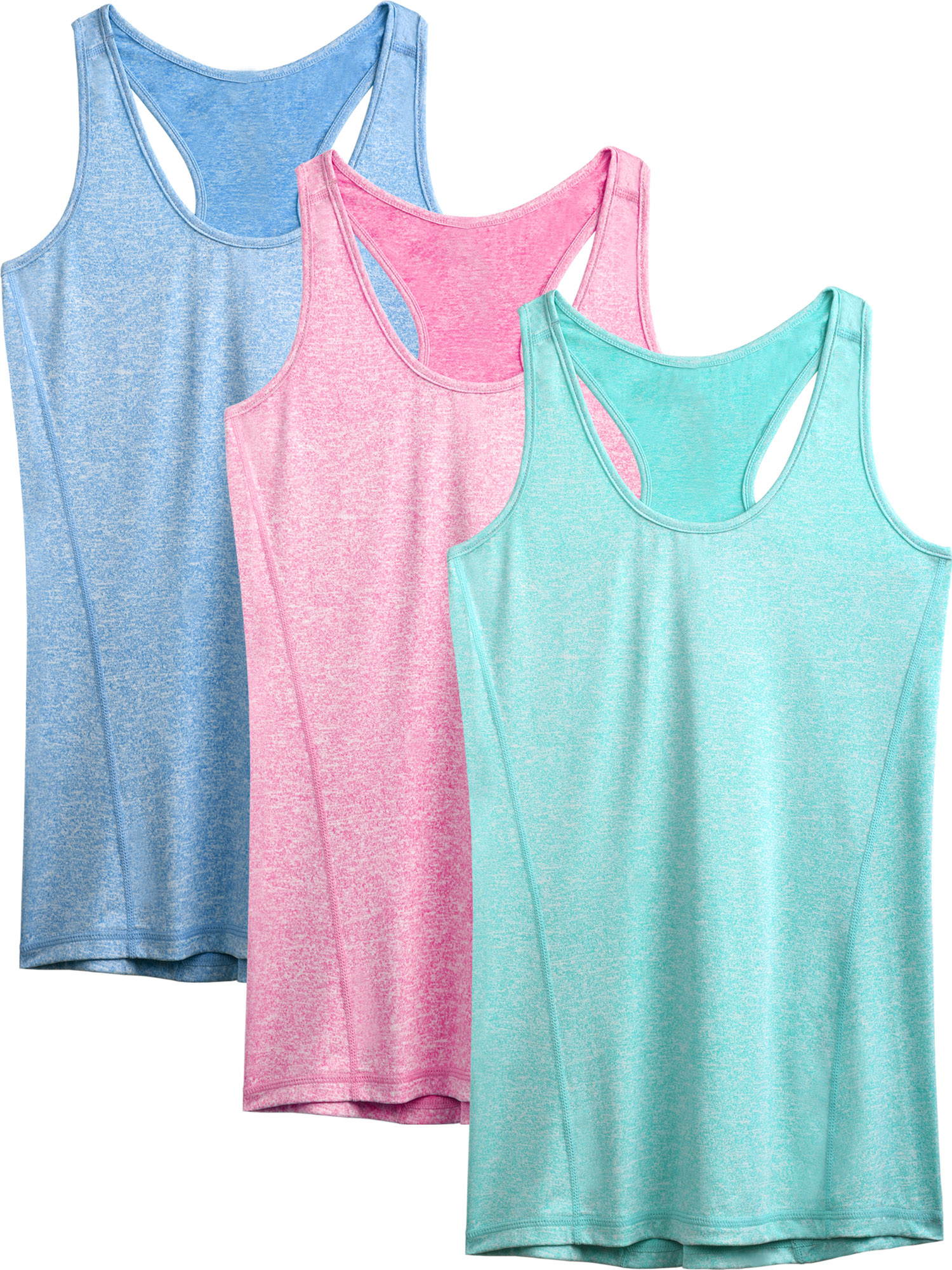 NELEUS Women's Racerback Workout Tank Top, 3-Pack photo 1