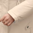 thumbnail image 2 of Womens Coats Women Warm Pocket Coat Turn Down Collar Long Jacket Winter Down Parkas Cute Clothes Winter Coat for Women,Womens Zip Up Jacket Ladies Tops 3XL, 2 of 5