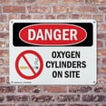 thumbnail image 4 of (2 Pack) Oxygen Cylinders On Site OSHA Danger Sign 14 Inch X 10 Inch Plastic Sign, Weather Resistant, UV Protected for Workplace, Business, and Construction Site, Made in the USA, 4 of 8