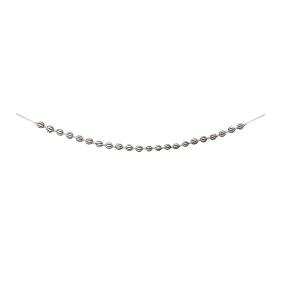 Melrose International Fabric Ball String Garland Set of 2-5.5ft Holiday Decorations White