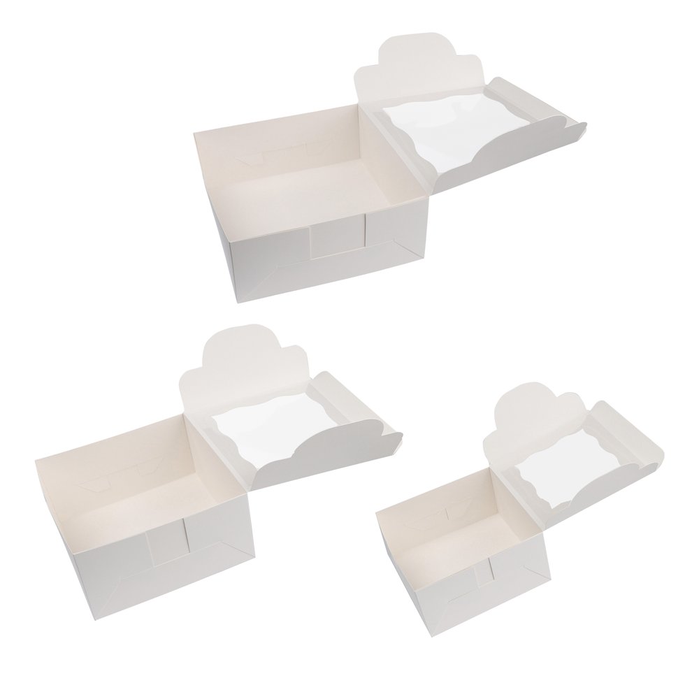 Spec101 Square Cake Boxes 15pk White Cake Boxes in 8, 10, and 12Inch