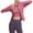 Pink, variant on Posijego Women's Workout Jacket Slim Yoga Cropped Jackets Stand Collar Zipper Outdoor Athletic Running Tops