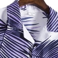 thumbnail image 3 of TAIAOJING Men Casual Shirts For Summer Solid Color Turndown Collar Short Sleeve Button Down Blouse Shirt, 3 of 5