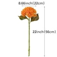 thumbnail image 2 of Hortensia Artificial DUYONE Real Touch 56 cm con 3 Hojas Naranja, 2 of 9