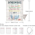 thumbnail image 4 of Kids Shower Curtain, Girls Shower Curtain, Boys Shower Curtain, Funny Words Teen Motivational Shower Curtains, 72W x 84H inch Extra Long Wide Shower Curtain with Hooks Kids Bathroom Decor, 4 of 6
