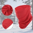 thumbnail image 4 of Ofertas Únicas 1 Pc Gaiter de Cuello de Seda Fría Bufanda Máscara Bandana Roja, 4 of 5