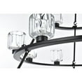 thumbnail image 5 of Elegant Lighting Cadence 48 Inch Three-Tier Chandelier In Black, 5 of 8