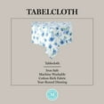 thumbnail image 4 of Martha Stewart Amber Floral Fabric Tablecloth Single Pack, Blue/Green, 60"x84", 4 of 5