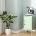 thumbnail image 3 of AKDSteel Metal Locker Nightstand with Shelf,Single Door Lockable Metal End Table,Modern Bedside Table, Versatile Side Cabinet for Bedroom, Living Room, or Office, 3 of 6