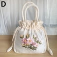 thumbnail image 6 of Embroidered Flower Woven Small Bucket Bag for Women, 20*18*5 cm, Suitable for Various Outfits, 6 of 9