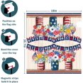 thumbnail image 6 of America Forever Patriotic Mailbox Cover Red White Blue Floral Mailbox Covers Magnetic Standard Size 18"X21" 4th of July American Flag Decorative MailWrap Post Letter Box Cover for Outdoor Decor, 6 of 6