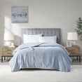 thumbnail image 2 of Serta 62" Polyester Tri-rib Fleece Fabric Heated Electric Blanket in Blue, 2 of 9