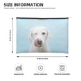 thumbnail image 2 of Sigee Puppy Licks Nose for Multipurpose Zipper Pouch Paper Reusable Cosmetic bag for Purse Water Resistant Gift, 2 of 8
