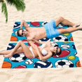 thumbnail image 6 of GZHJMY Beach Towel for Women Girls, Ball Games Basketball Football Bath Towel, Oversized Lightweight Sport Towel, 31x63 Inch, 6 of 7