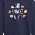 thumbnail image 3 of Instant Message - Sir Snacks A Lot - Toddler & Youth Long Sleeve Graphic T-Shirt, 3 of 6
